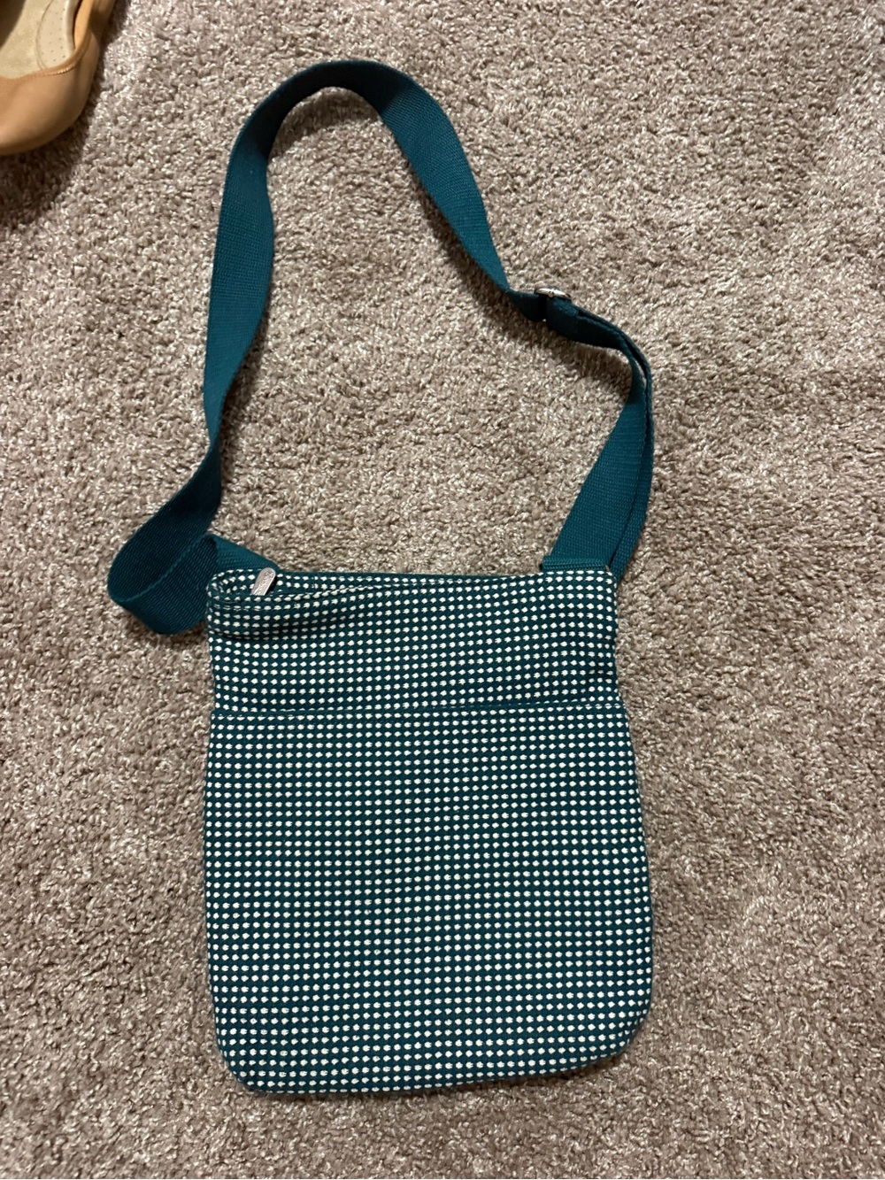 thirty-one Teal and White Mini Crossbody Bag